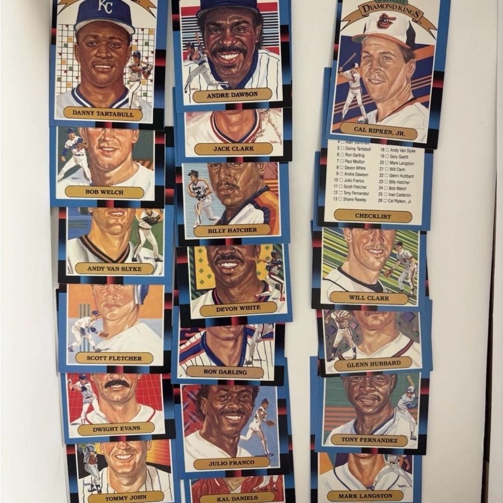 Donruss 1987 Diamond Kings Baseball Card Lot 19 Cards With Ripken Jr And Dawson